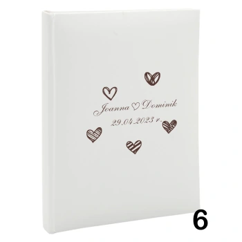 Album ślubny, wsuwany, 50 zdjęć 15x21, personalizowany, 12 wzorów